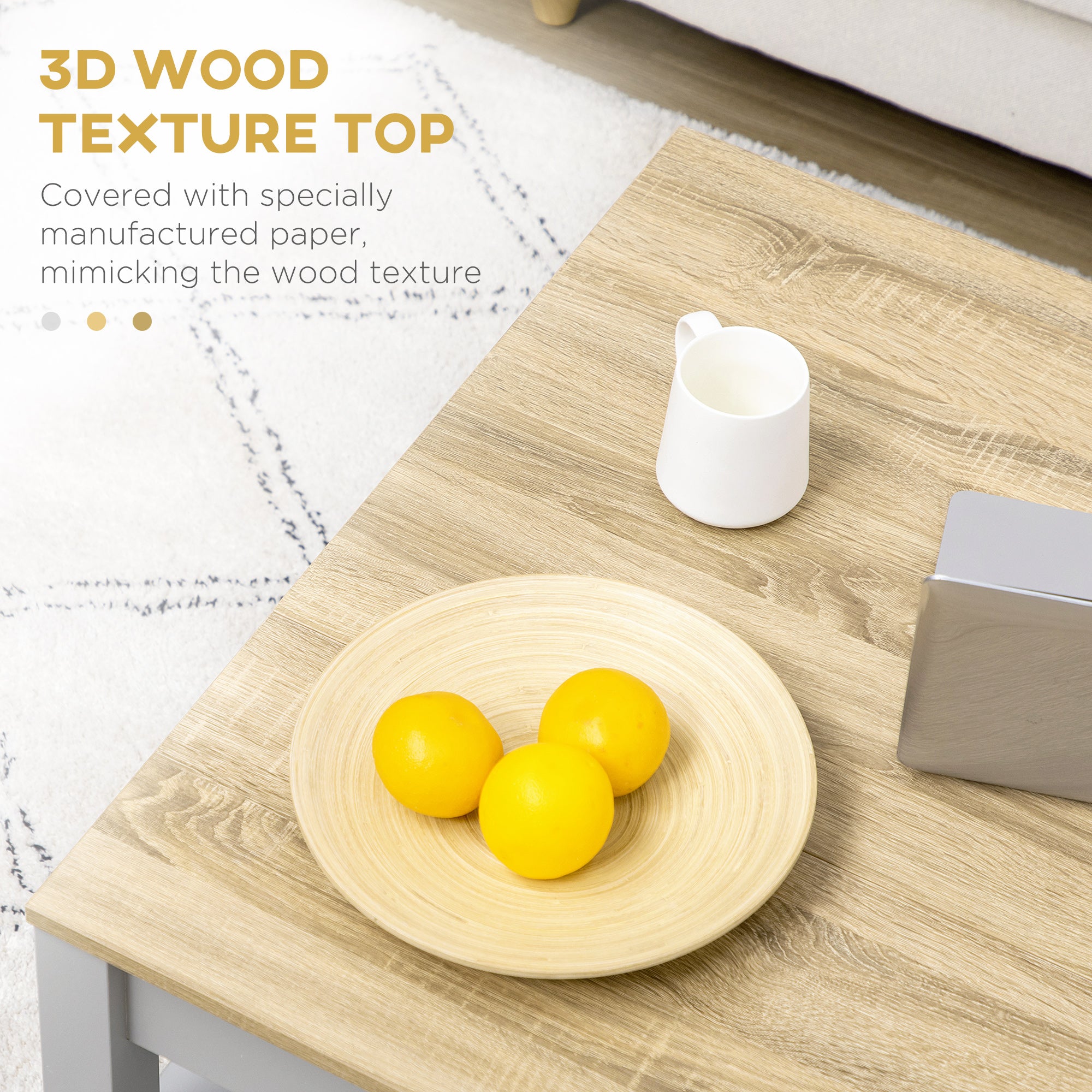 Natural Gray Coffee Table
