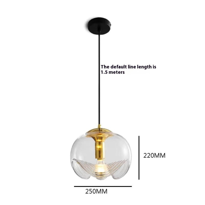 Industrial Style Creative Living Room Corridor Personality Glass Chandelier