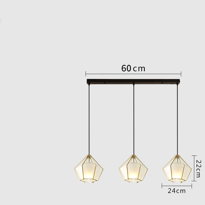 Postmodern Stained Glass Dining Room Chandelier