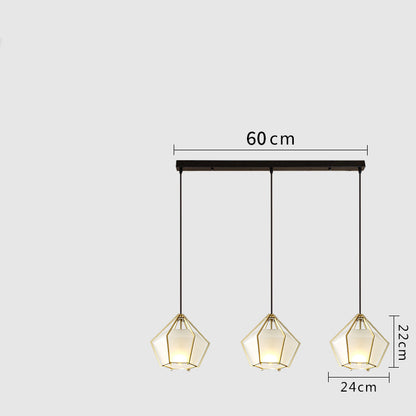 Postmodern Stained Glass Dining Room Chandelier