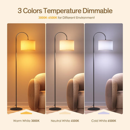 New Modern Simple Bedside Cloth Floor Lamp Floor Table Lamp