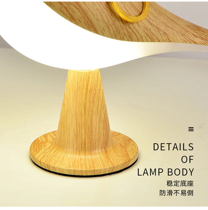 3 Colour Wooden Bird Night Light