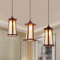 3-Light Coastal Wood Cluster Pendant with Frosted Glass Trapezoid Shade - Stylish Hanging Ceiling Light