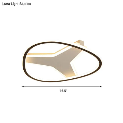 DecorBites™ 3-Star Flush Mount LED Ceiling Light in White for Bathrooms