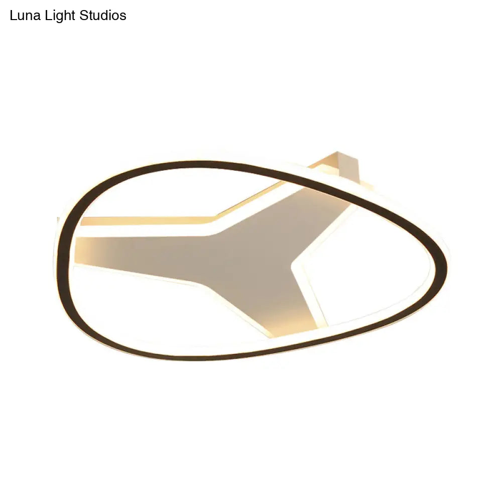 DecorBites™ 3-Star Flush Mount LED Ceiling Light in White for Bathrooms