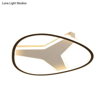 DecorBites™ 3-Star Flush Mount LED Ceiling Light in White for Bathrooms