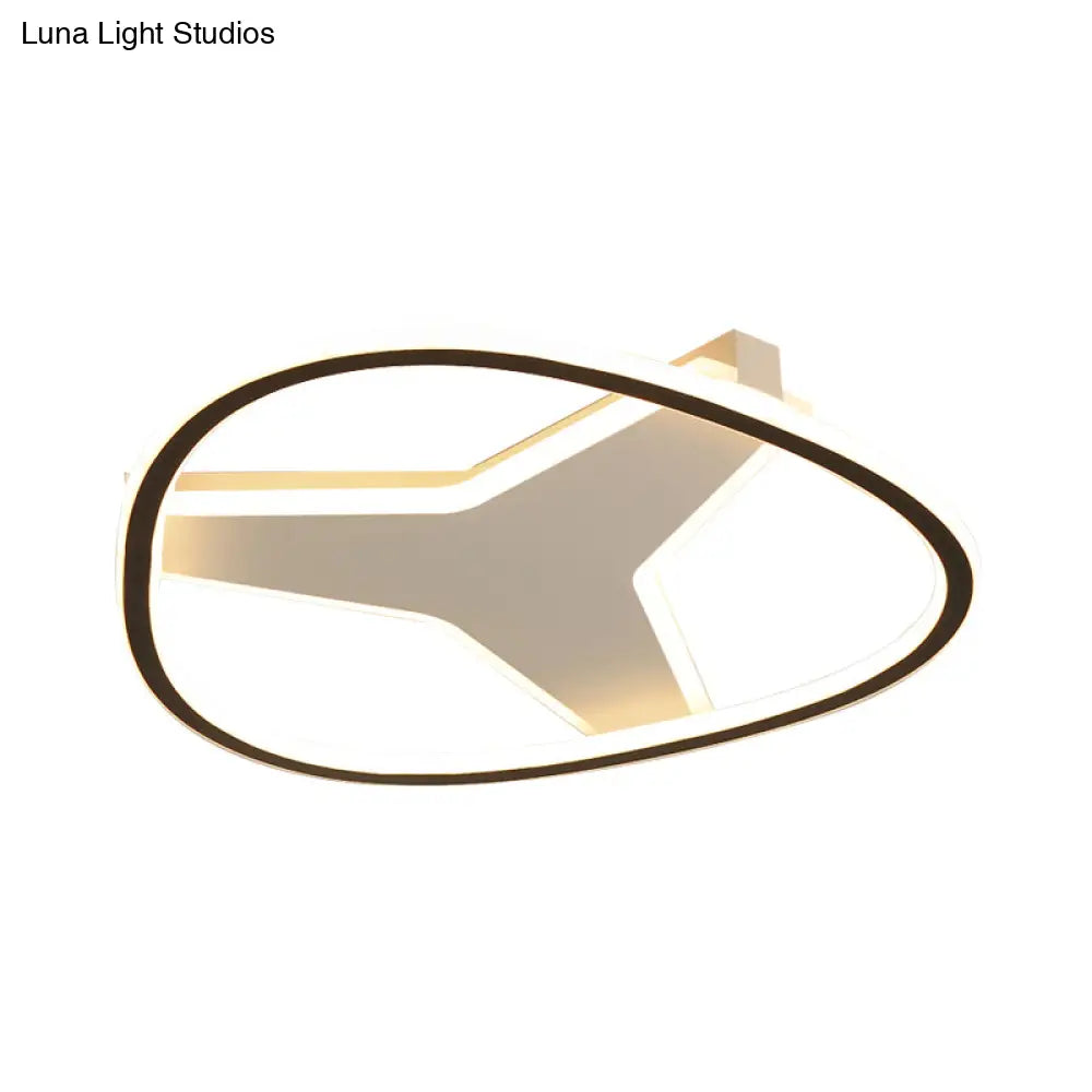 DecorBites™ 3-Star Flush Mount LED Ceiling Light in White for Bathrooms