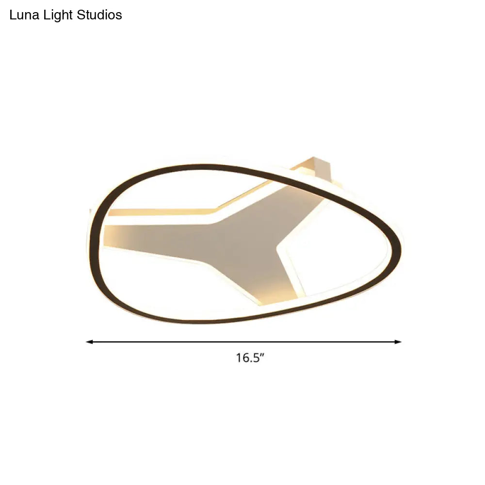 DecorBites™ 3-Star Flush Mount LED Ceiling Light in White for Bathrooms