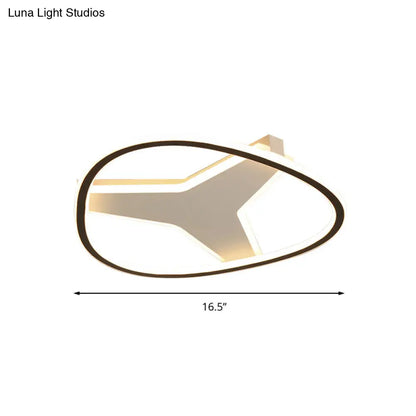 DecorBites™ 3-Star Flush Mount LED Ceiling Light in White for Bathrooms