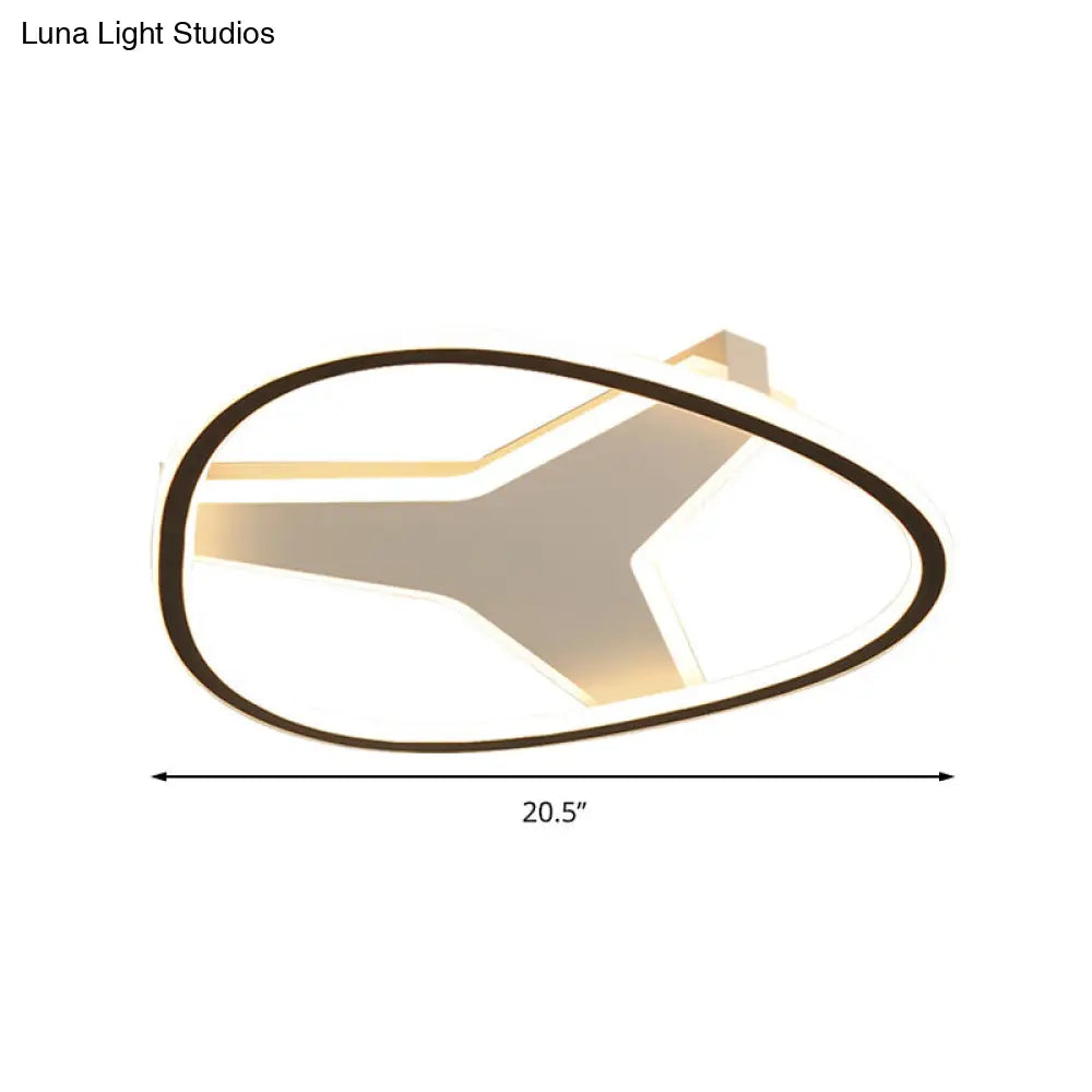 DecorBites™ 3-Star Flush Mount LED Ceiling Light in White for Bathrooms