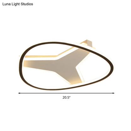 DecorBites™ 3-Star Flush Mount LED Ceiling Light in White for Bathrooms