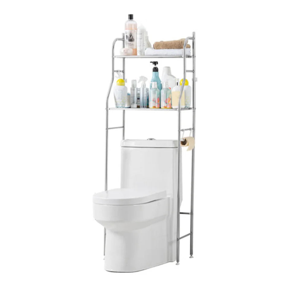 3-Tier Over Toilet Metal Storage Shelf - 2 Tier Stainless / United States