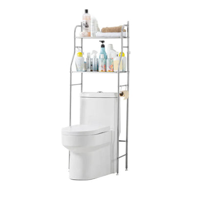 3-Tier Over Toilet Metal Storage Shelf - 2 Tier Stainless / United States