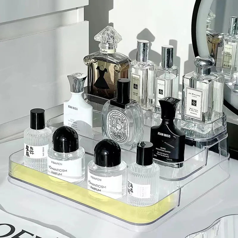 3 Tier Perfume & Cosmetic Organizer Stand - Transparent