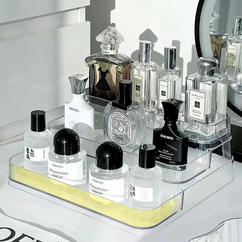 3 Tier Perfume & Cosmetic Organizer Stand - Transparent