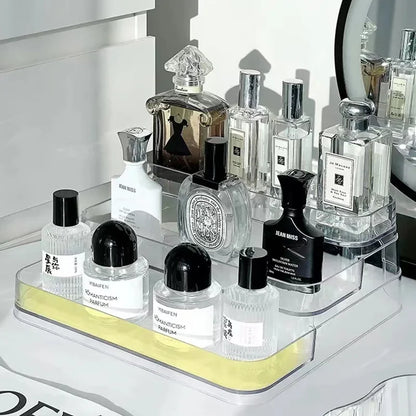 3 Tier Perfume & Cosmetic Organizer Stand - Transparent
