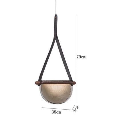 DecorBites™ Handmade Glass Pendant Lamp for Room, Bedside, Model Room, Restaurant