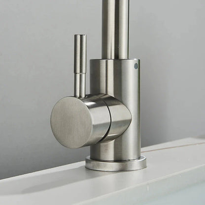 304 Stainless Steel Rotating Bathroom Sink Faucet