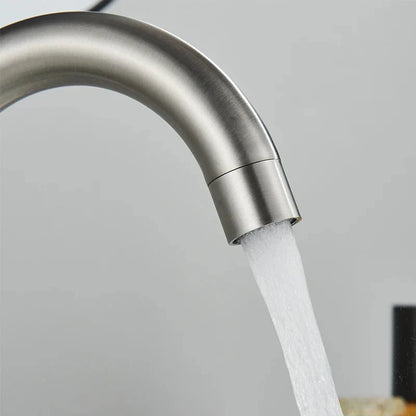 304 Stainless Steel Rotating Bathroom Sink Faucet