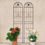 Modern Black Garden Trellis