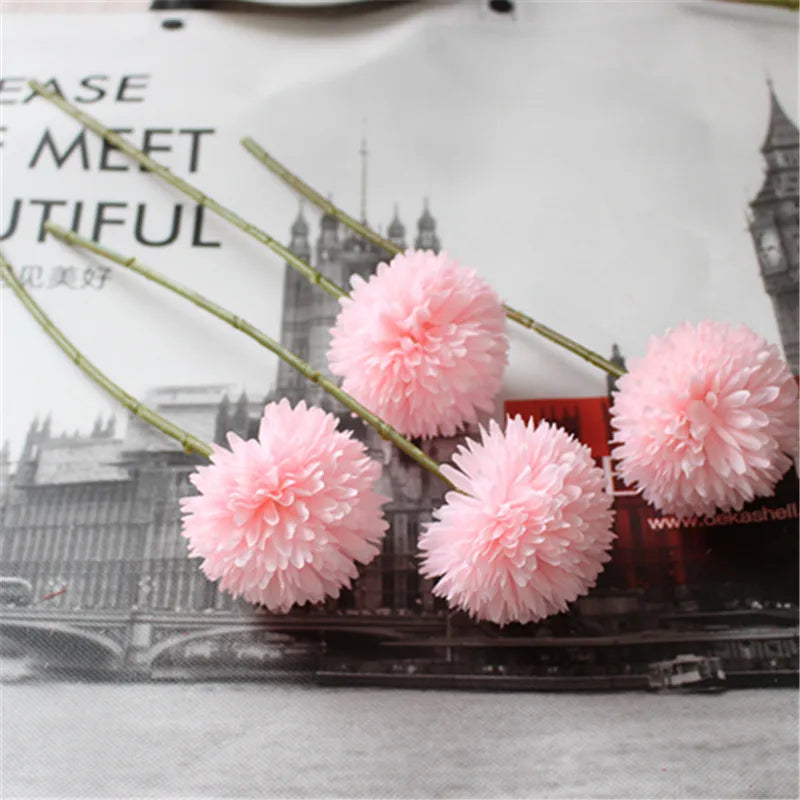 30cm Silk Dandelion Ball Arrangement