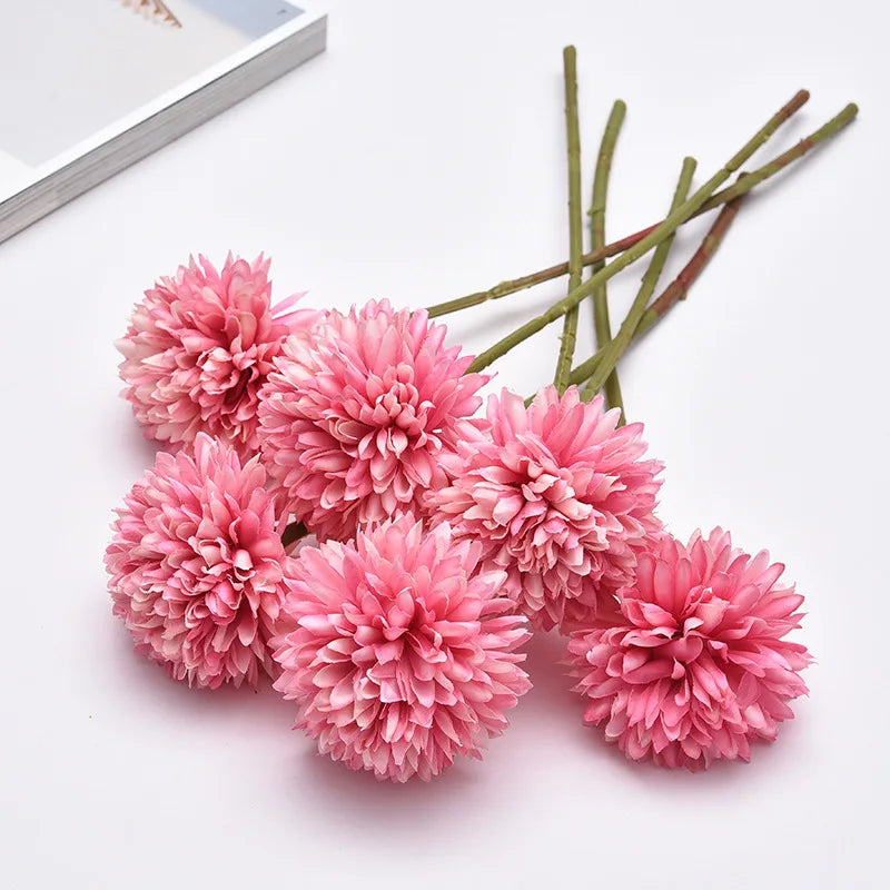 30cm Silk Dandelion Ball Arrangement