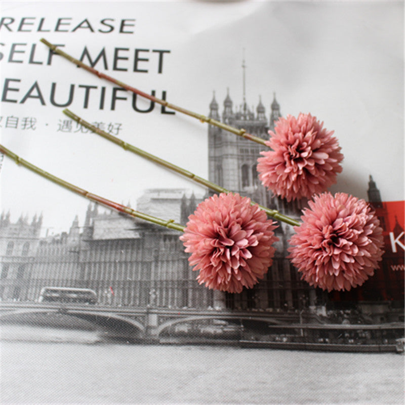 30cm Silk Dandelion Ball Arrangement