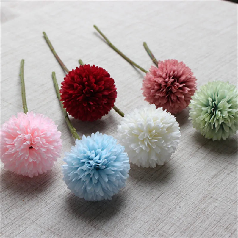 30cm Silk Dandelion Ball Arrangement