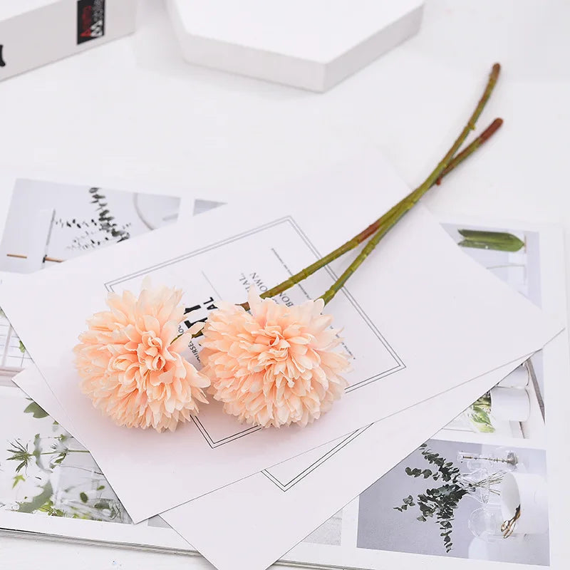 30cm Silk Dandelion Ball Arrangement