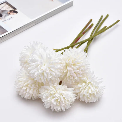 30cm Silk Dandelion Ball Arrangement