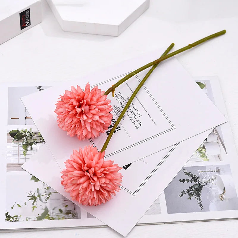 30cm Silk Dandelion Ball Arrangement