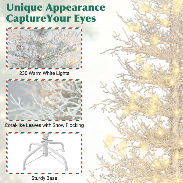 Snow-Flocked Fir Christmas Tree