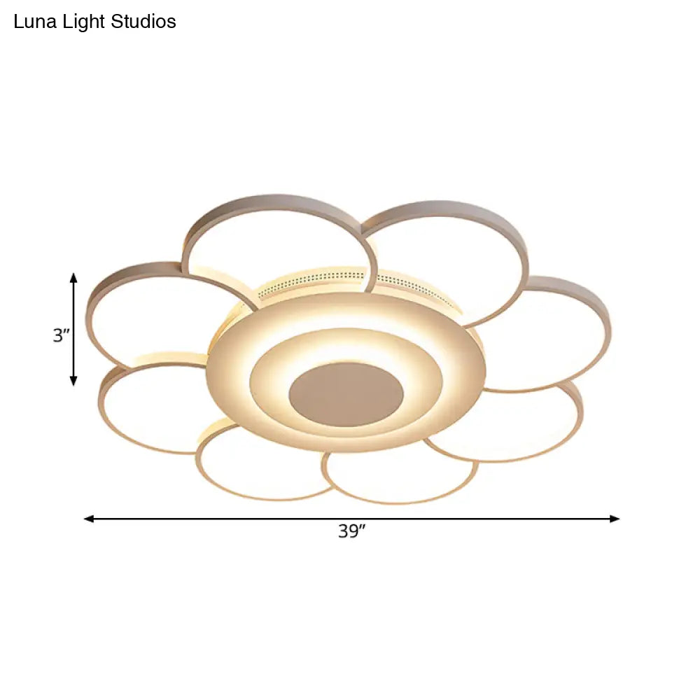 ديكوربايتس™ 31.5 بوصة/39 بوصة مصباح سقف LED أبيض أكريليكي مثبت على الحائط بإضاءة دافئة/بيضاء/طبيعية - بسيط وواسع