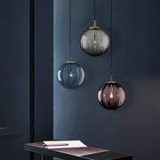 Blue Glass Art Chandelier