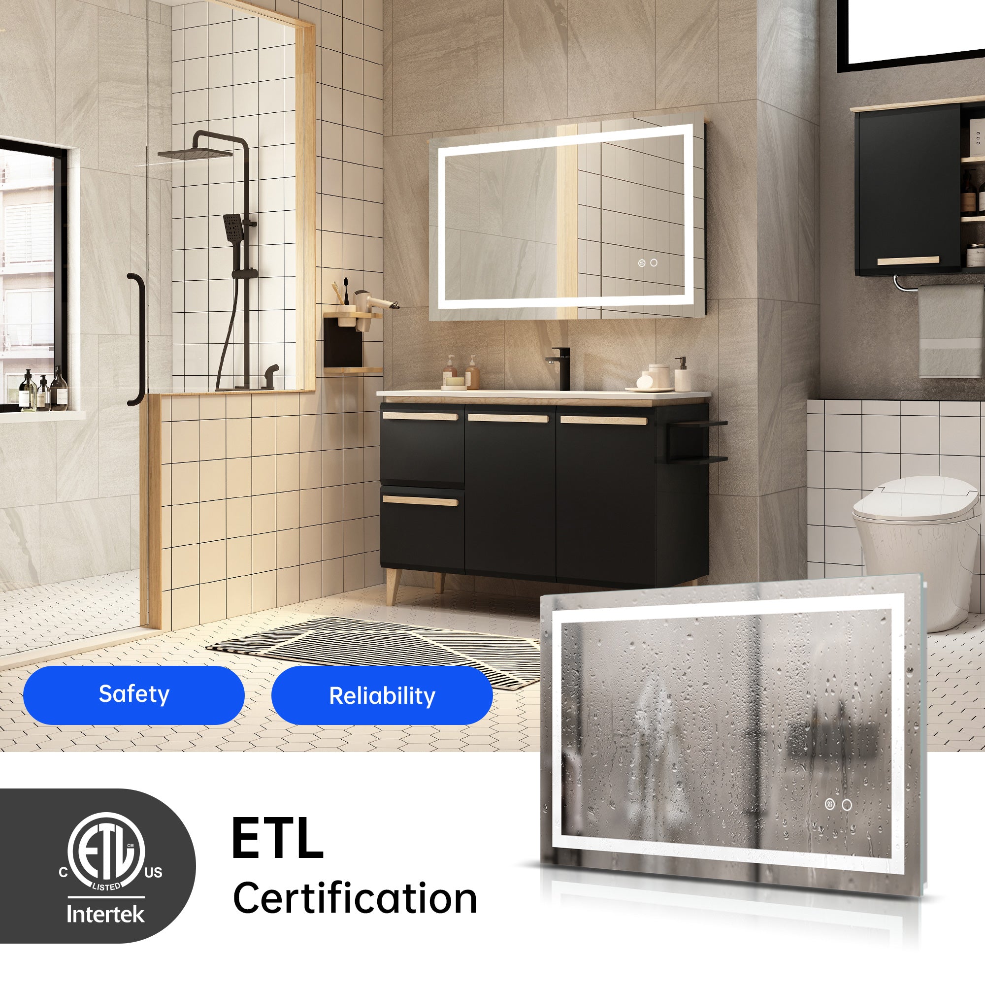 LED Touch Control Mirror