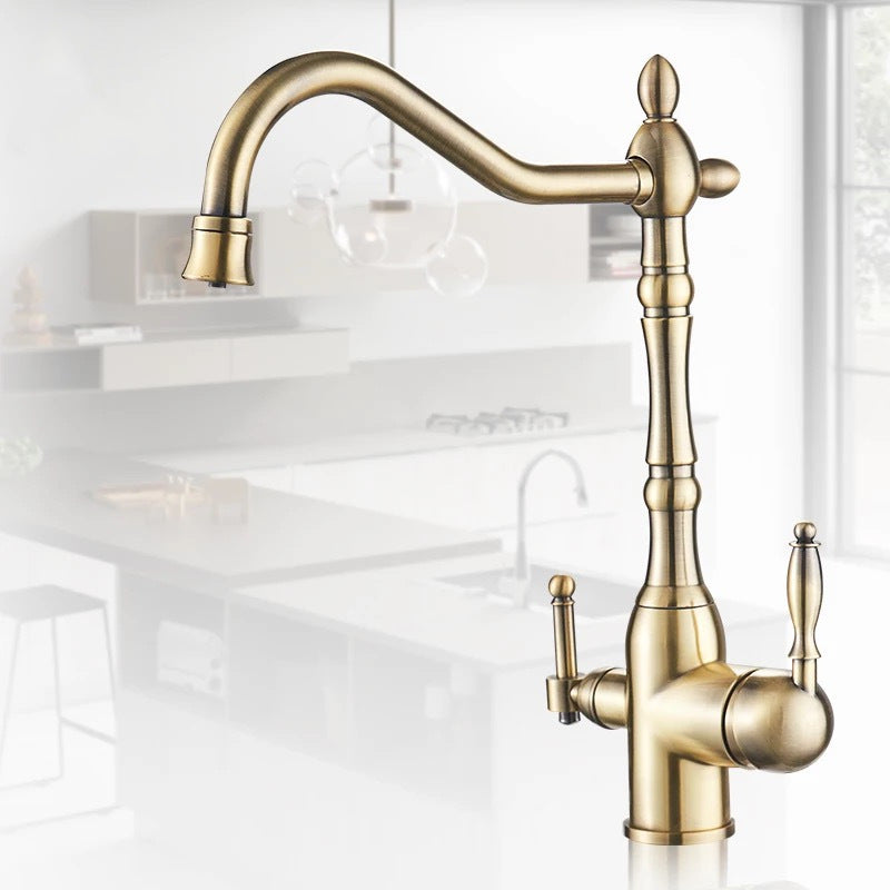 Copper Antique Kitchen Faucet