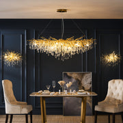 Glass Art Deco Pendant Light