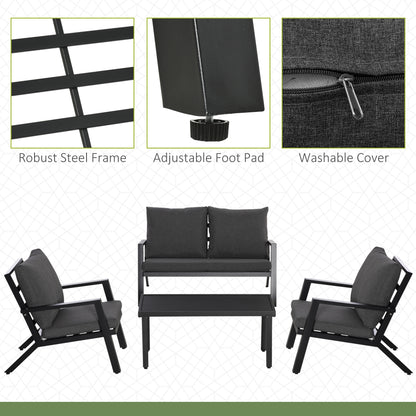 4 Piece Patio Furniture Set