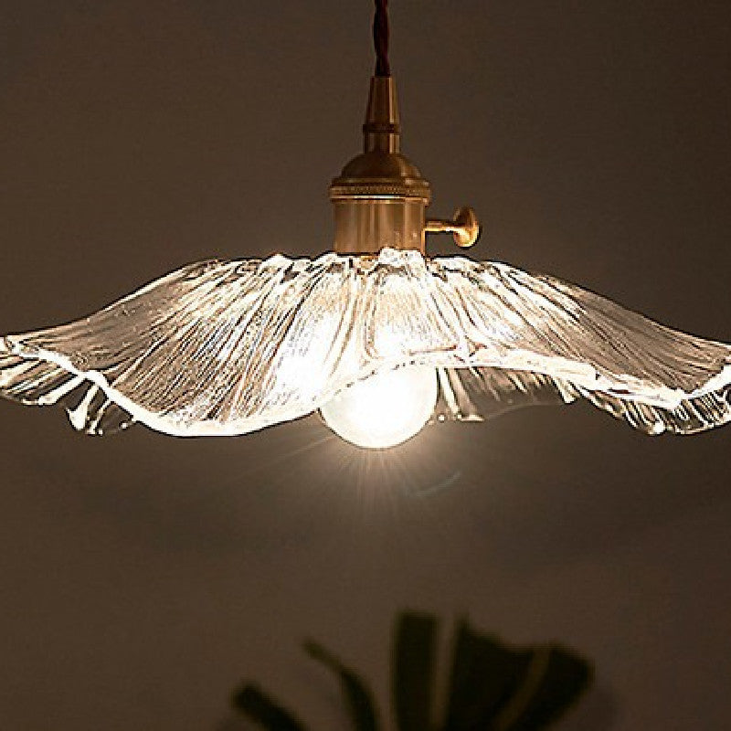 Brass Glass Chandelier For Cafes And Restaurants