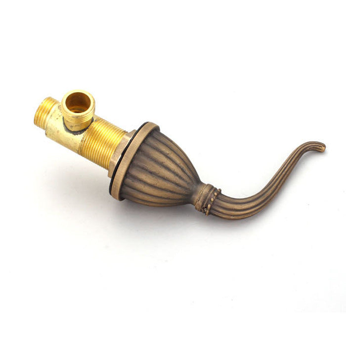 Antique Brass Washbasin Faucet Easy Install