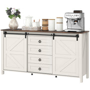 Cream Farmhouse Buffet Cabinet