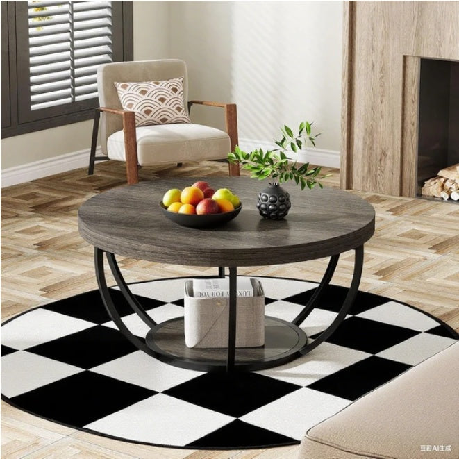 Off-White Wood Coffee Table
