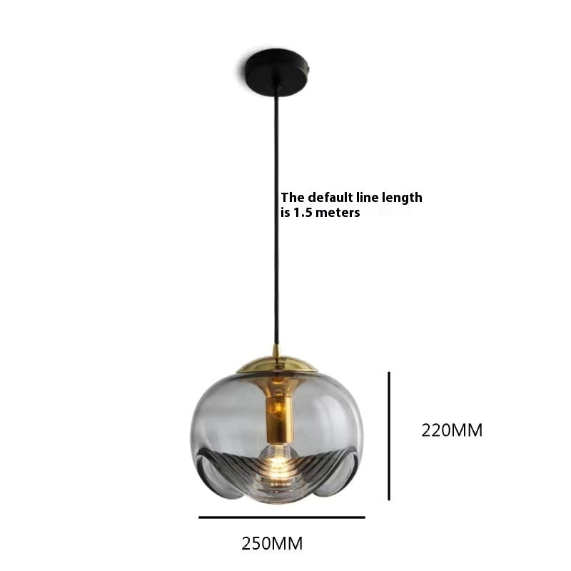 Amber Glass Nordic Chandelier Warm Glow Design