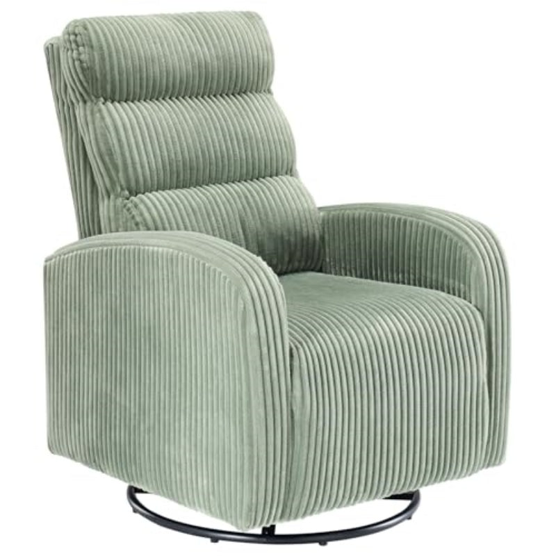 Silla Giratoria de 360 Grados, Cojín Engrosado Silla Mecedora, Silla de Sofá de Respaldo Alto