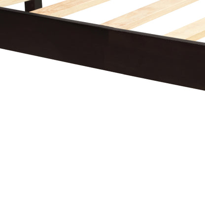 Platform Bed Frame With Headboard, Wood Slat Support, No Box Spring Needed,Twin, Espresso