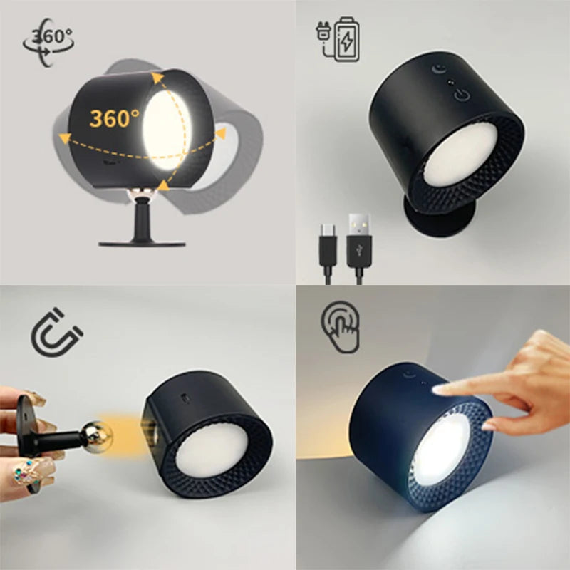 360° Adjustable Touch Control Wall Lamp