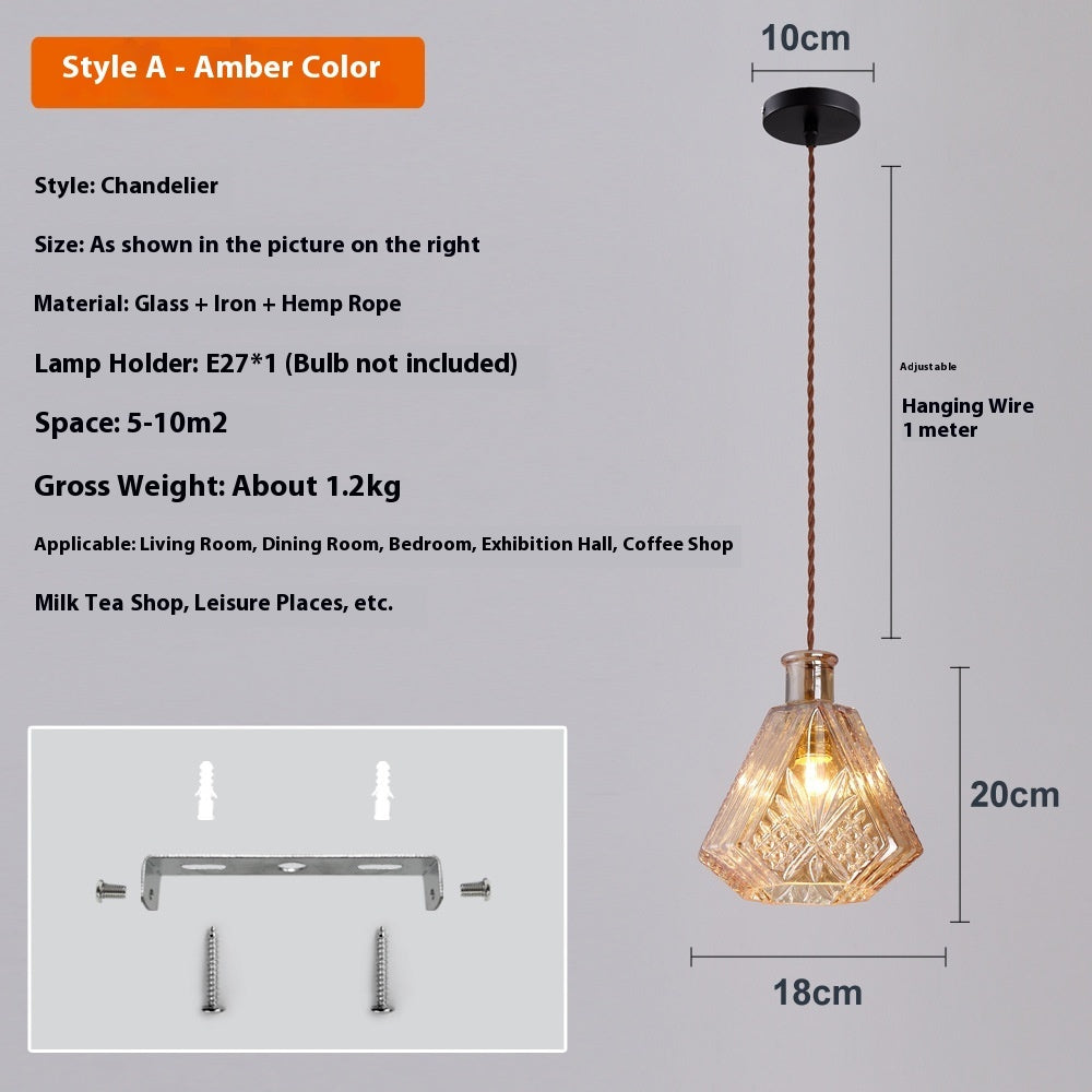 Bedroom Bar Entrance Bar Hotel Homestay Simple Wine Bottle Glass Chandelier