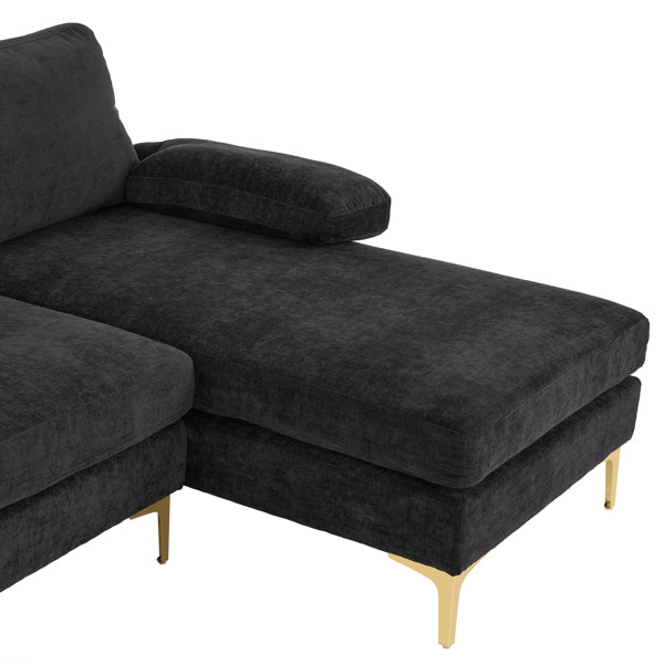 Gray Modular U-Shaped Sofa