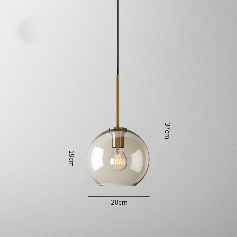 Nordic Glass Iron Chandelier