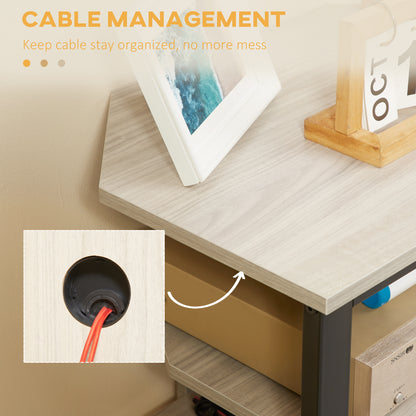 Media Stand With 4-Tier Audio Rack AV Media Corner Shelf With Cable Management For DVD Players Game Console TV Cable WiFi Router